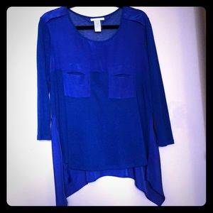 Alberto Makali Assymetrical Hem Top